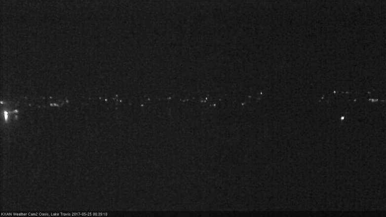 Lake Travis webcam, May 24, 2017 11:45 PM CT