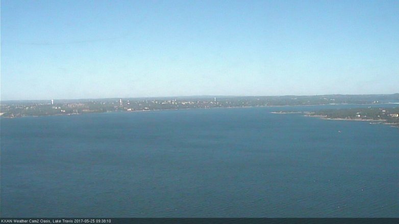 Lake Travis webcam, May 25, 2017 9:00 AM CT