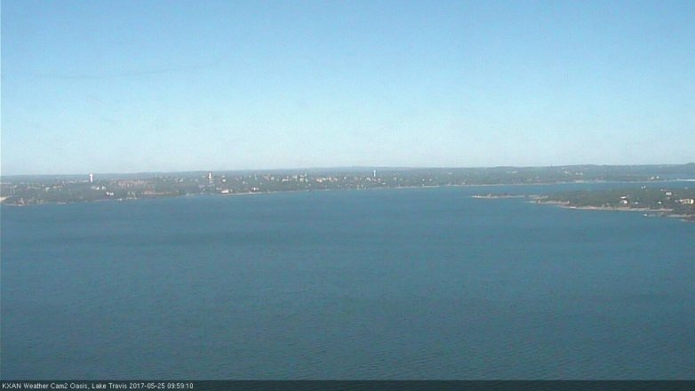 Lake Travis webcam, May 25, 2017 9:15 AM CT