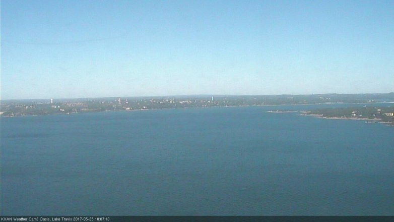 Lake Travis webcam, May 25, 2017 9:20 AM CT
