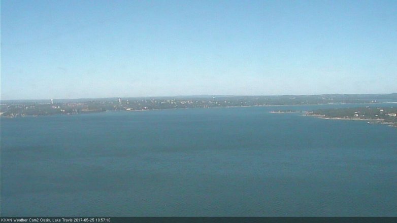 Lake Travis webcam, May 25, 2017 10:25 AM CT