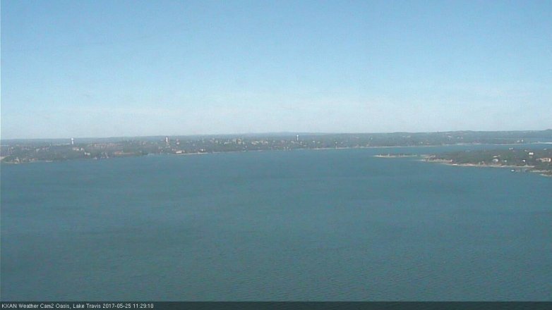 Lake Travis webcam, May 25, 2017 10:55 AM CT