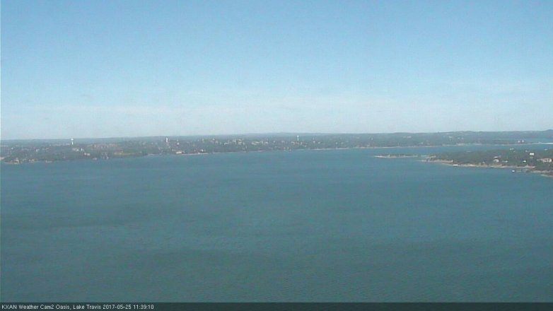 Lake Travis webcam, May 25, 2017 11:10 AM CT