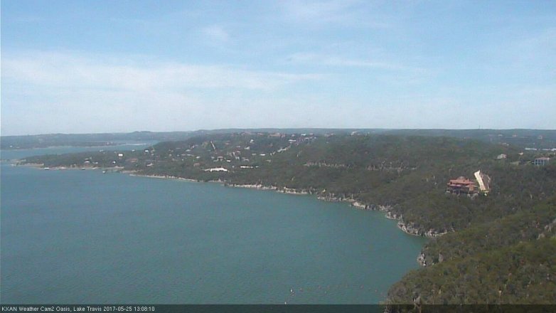 Lake Travis webcam, May 25, 2017 12:25 PM CT