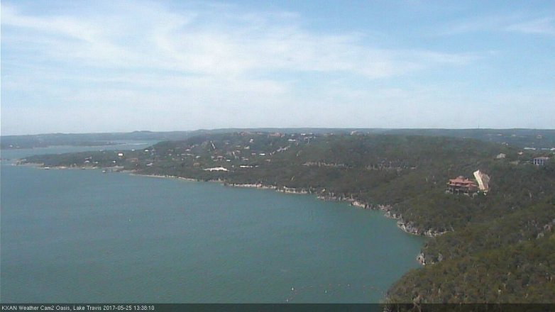 Lake Travis webcam, May 25, 2017 1:00 PM CT