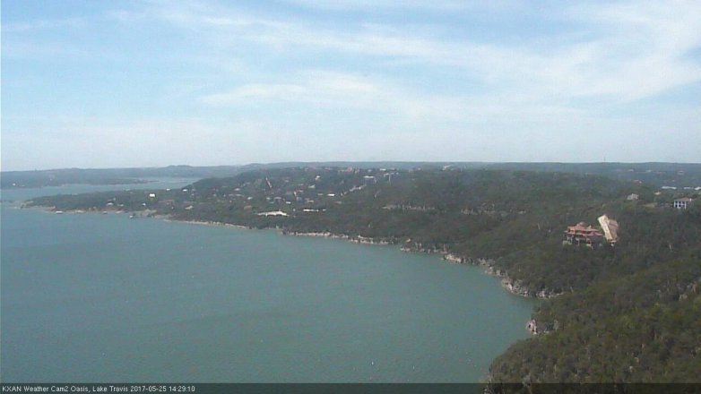 Lake Travis webcam, May 25, 2017 1:35 PM CT