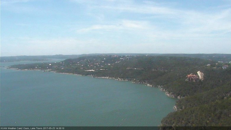 Lake Travis webcam, May 25, 2017 1:55 PM CT