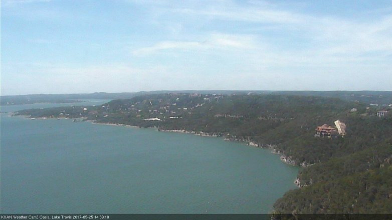 Lake Travis webcam, May 25, 2017 2:00 PM CT