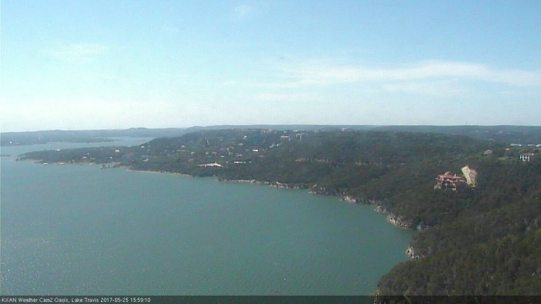 Lake Travis webcam, May 25, 2017 3:20 PM CT