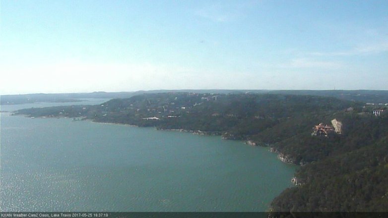 Lake Travis webcam, May 25, 2017 4:05 PM CT