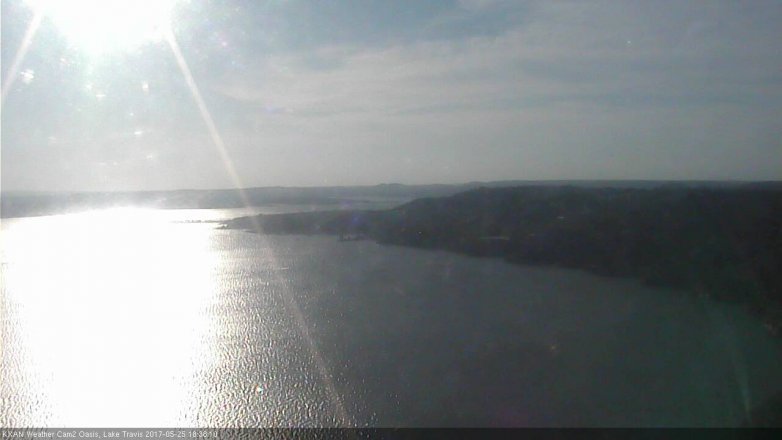 Lake Travis webcam, May 25, 2017 5:55 PM CT