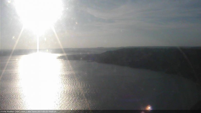 Lake Travis webcam, May 25, 2017 6:40 PM CT