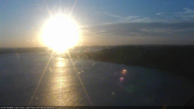 Lake Travis webcam, May 25, 2017 7:40 PM CT