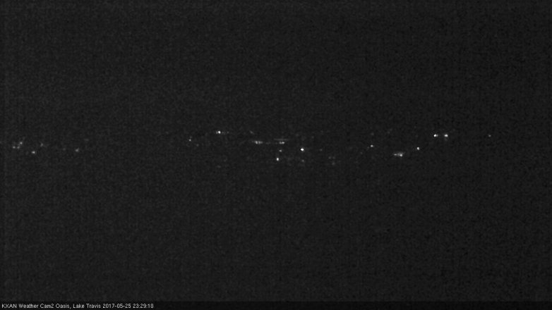 Lake Travis webcam, May 25, 2017 10:55 PM CT