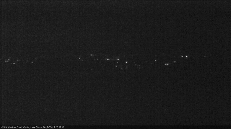 Lake Travis webcam, May 25, 2017 11:00 PM CT