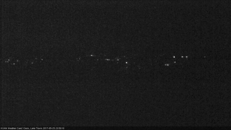 Lake Travis webcam, May 25, 2017 11:15 PM CT