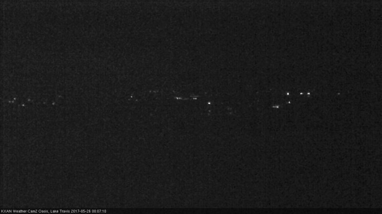 Lake Travis webcam, May 25, 2017 11:20 PM CT