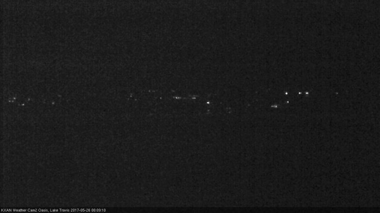 Lake Travis webcam, May 25, 2017 11:30 PM CT