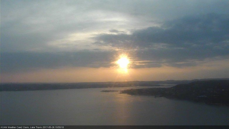 Lake Travis webcam, May 26, 2017 7:25 PM CT