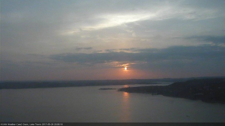 Lake Travis webcam, May 26, 2017 7:30 PM CT