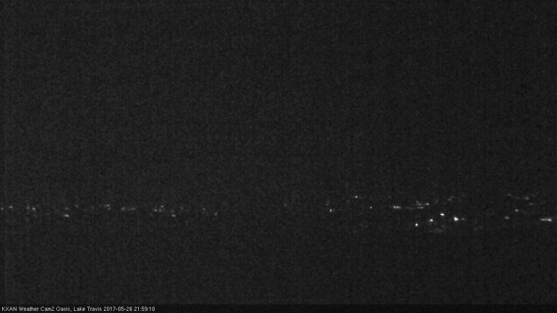 Lake Travis webcam, May 26, 2017 9:30 PM CT