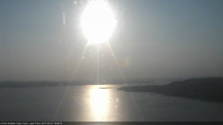 Lake Travis webcam, May 27, 2017 6:40 PM CT