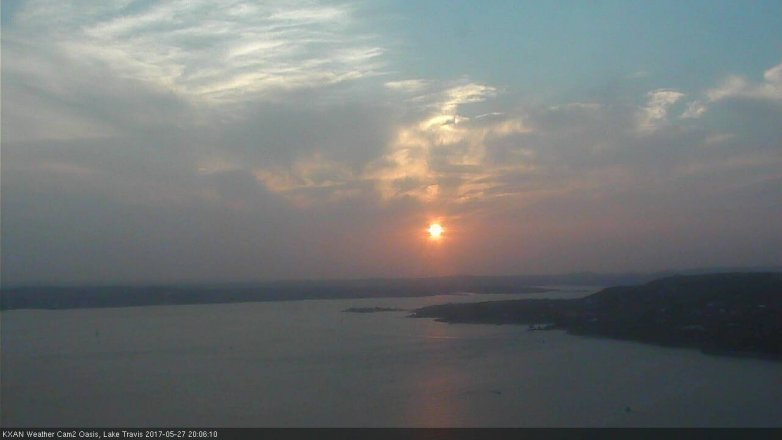 Lake Travis webcam, May 27, 2017 7:30 PM CT
