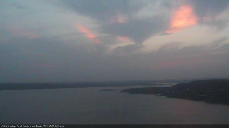 Lake Travis webcam, May 27, 2017 7:45 PM CT