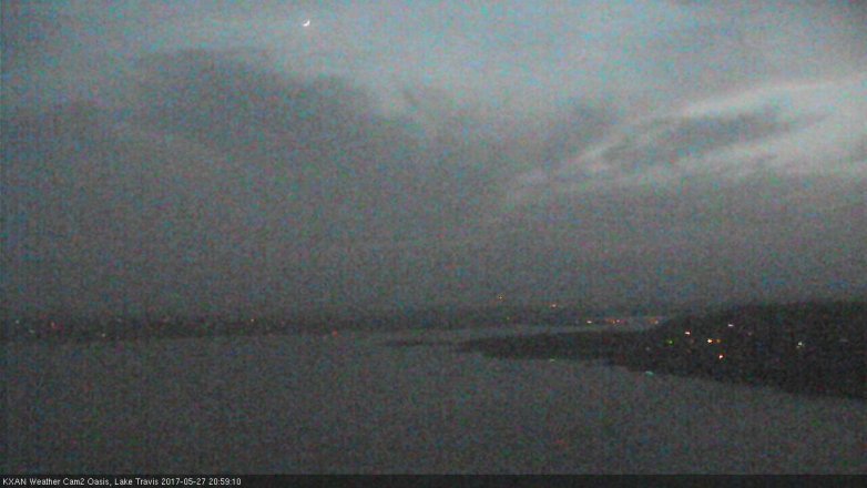 Lake Travis webcam, May 27, 2017 8:15 PM CT