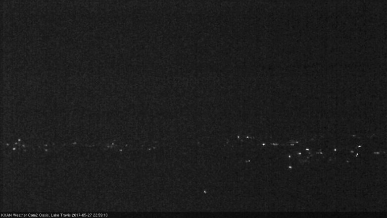 Lake Travis webcam, May 27, 2017 10:15 PM CT