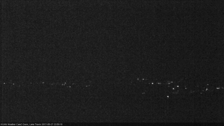 Lake Travis webcam, May 27, 2017 11:10 PM CT