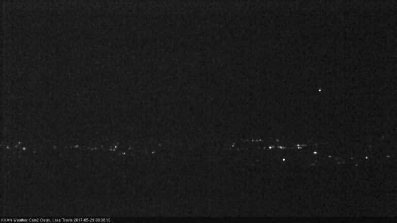 Lake Travis webcam, May 28, 2017 11:55 PM CT