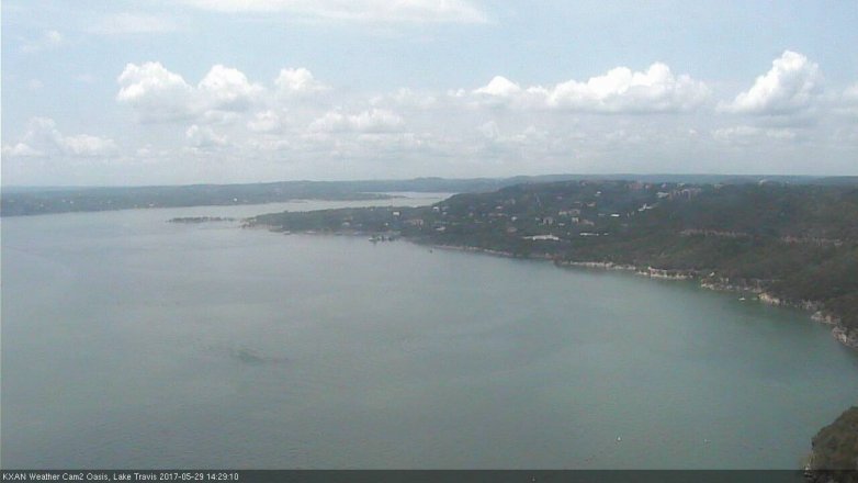 Lake Travis webcam, May 29, 2017 1:55 PM CT