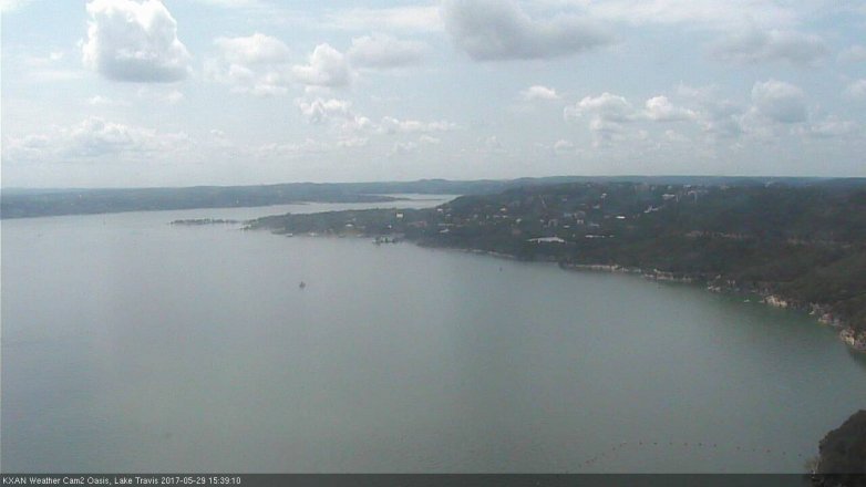 Lake Travis webcam, May 29, 2017 3:10 PM CT