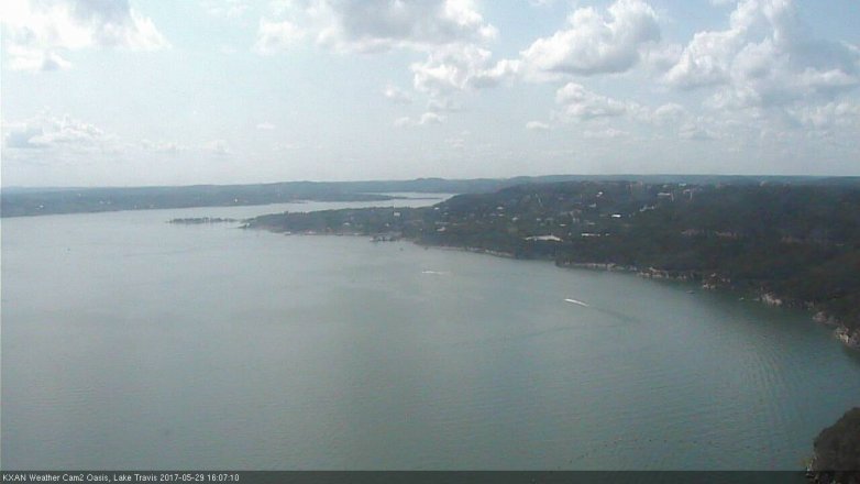 Lake Travis webcam, May 29, 2017 3:35 PM CT
