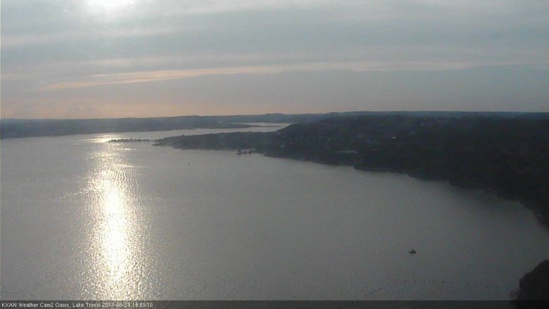 Lake Travis webcam, May 29, 2017 6:25 PM CT