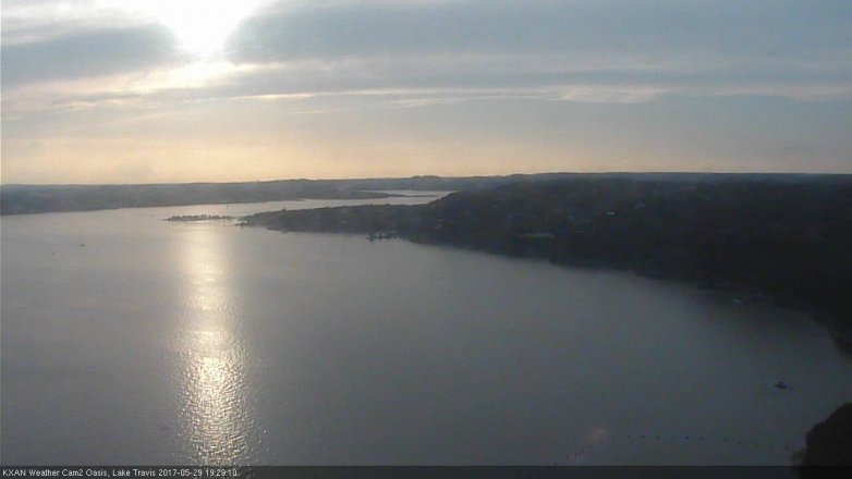 Lake Travis webcam, May 29, 2017 7:00 PM CT