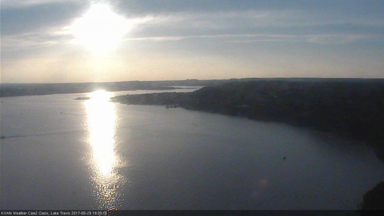 Lake Travis webcam, May 29, 2017 7:10 PM CT