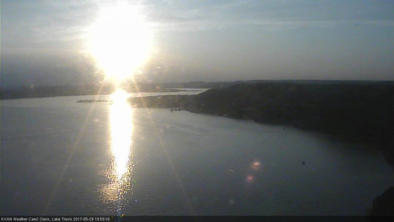 Lake Travis webcam, May 29, 2017 7:15 PM CT