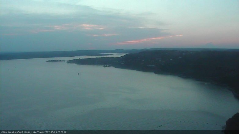 Lake Travis webcam, May 29, 2017 8:00 PM CT