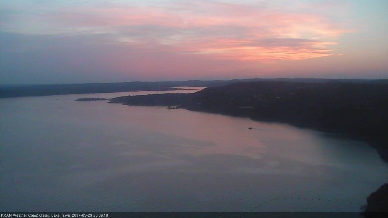 Lake Travis webcam, May 29, 2017 8:05 PM CT