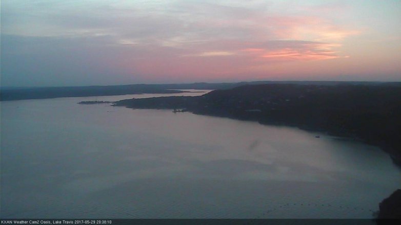Lake Travis webcam, May 29, 2017 8:10 PM CT