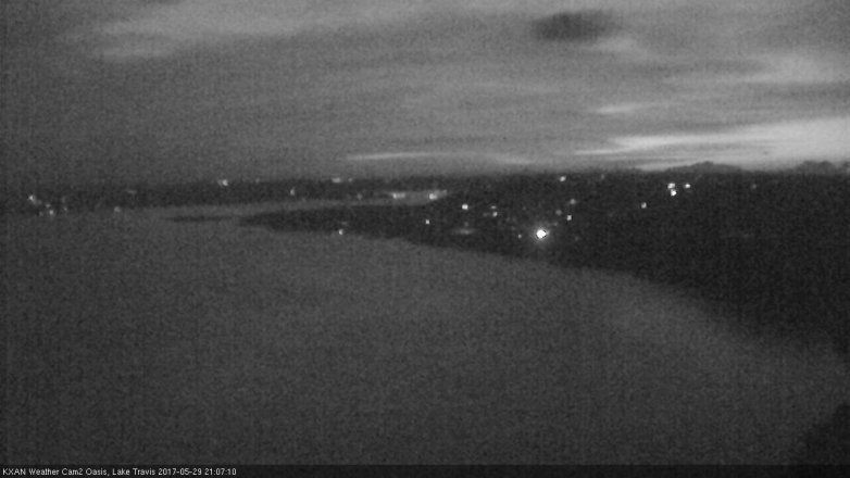 Lake Travis webcam, May 29, 2017 8:40 PM CT