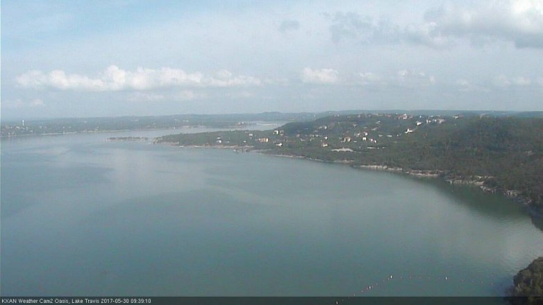 Lake Travis webcam, May 30, 2017 9:00 AM CT