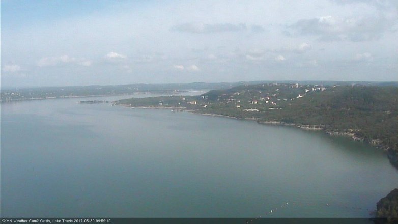 Lake Travis webcam, May 30, 2017 9:30 AM CT
