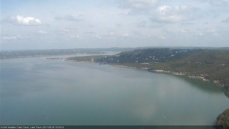 Lake Travis webcam, May 30, 2017 10:00 AM CT
