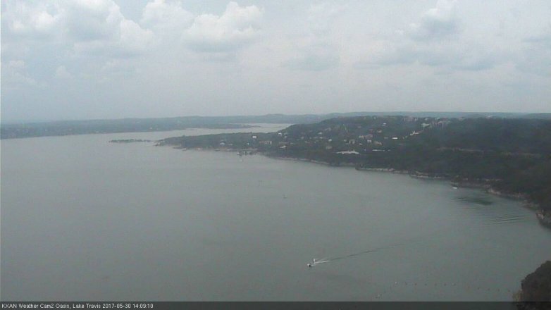 Lake Travis webcam, May 30, 2017 1:35 PM CT