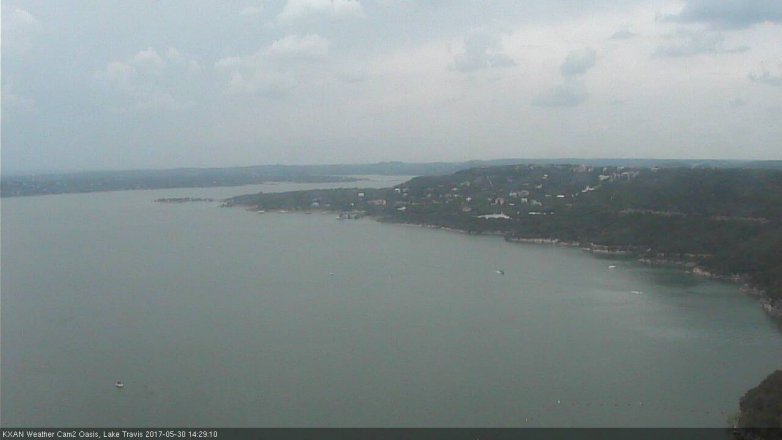 Lake Travis webcam, May 30, 2017 1:45 PM CT