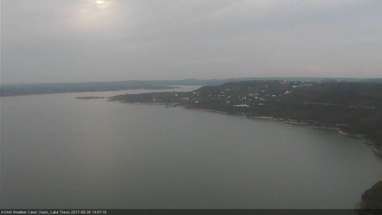 Lake Travis webcam, May 30, 2017 6:35 PM CT