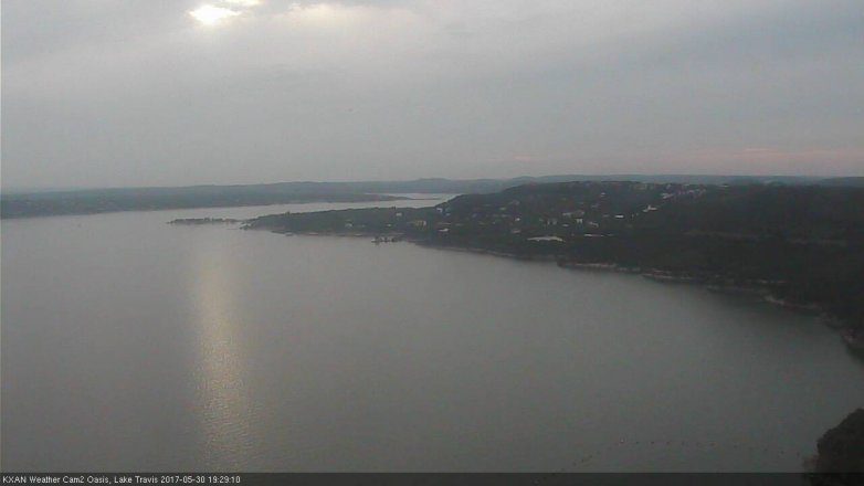 Lake Travis webcam, May 30, 2017 7:00 PM CT